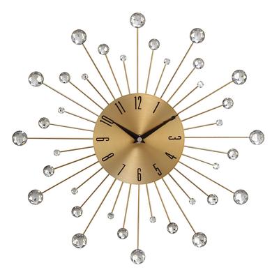 Gold Glam Metal Wall Clock by Quinn Living in Gold