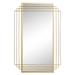 Cosmoliving By Cosmopolitan Gold Glam Wall Mirror by Quinn Living in Gold