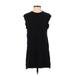 Silence and Noise Casual Dress - Shift: Black Solid Dresses - Women's Size Small