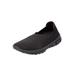 Wide Width Women's CV Sport Ria Slip On Sneaker by Comfortview in Black (Size 9 W)