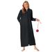 Plus Size Women's The Microfleece Robe by Dreams & Co. in Black (Size 14/16)