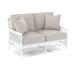 Braxton Culler Bridgehampton 55" Square Arm Loveseat w/ Reversible Cushions Cotton/Polyester/Linen/Other Performance Fabrics | Wayfair