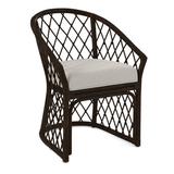 Braxton Culler Kent Arm Chair Wicker/Rattan in Gray/Brown | 34 H x 25 W x 25 D in | Wayfair 1084-029/0851-94/COFFEE