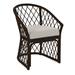 Braxton Culler Kent Arm Chair Wicker/Rattan in Gray/Brown | 34 H x 25 W x 25 D in | Wayfair 1084-029/0851-94/COFFEE