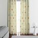 Folk N Funky Abstract Semi-Sheer Curtain Panel Metal | 82 H in | Wayfair WT39-4082