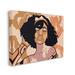 Stupell Industries Disco Party Abstract Female Portrait Orange Patterns by Marcus Prime - Graphic Art on Canvas in Brown | Wayfair af-950_cn_24x30