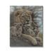 Stupell Industries 33_King Lion Baby Cubs Wild Safari Animal Family Stretched Canvas Wall Art By Collin Bogle in White | Wayfair ai-776_cn_36x48