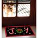 Toland Home Garden Joy 30 in. x 18 in. Non-Slip Door Mat in Black/Red | Wayfair 800100