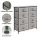 mDesign Tall Storage Dresser Furniture w/ 8 Slim Fabric Drawers Metal in Gray | 35.3 H x 11.8 W x 33.8 D in | Wayfair 13875MDCO