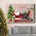The Holiday Aisle® Get Blitzened I Premium Gallery Wrapped Canvas - Ready To Hang Canvas, in Black/Blue/Green | 8 H x 12 W x 1 D in | Wayfair