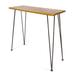 Union Rustic Loya Bar Outdoor Table Wood/Metal in Brown | 40 H x 47.25 W x 18.25 D in | Wayfair A67C871894994153AE4267F15702EE01