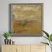 Orren Ellis Encaustic Tile In Orange I-Premium Framed Canvas - Ready To Hang Canvas, Solid Wood in Black/Blue/Green | 17 H x 17 W x 1.5 D in | Wayfair