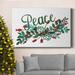 The Holiday Aisle® Cut Wreath Christmas II Premium Gallery Wrapped Canvas - Ready To Hang Metal in Green/Red | 48 H x 32 W x 1 D in | Wayfair