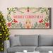 The Holiday Aisle® Twelve Days Collection D Premium Gallery Wrapped Canvas - Ready To Hang Canvas, in Blue/Green | 16 H x 8 W x 1 D in | Wayfair