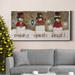 The Twillery Co.® Making Spirits Bright Premium Gallery Wrapped Canvas - Ready To Hang Canvas in Green/Red/White | 24 H x 12 W x 1 D in | Wayfair