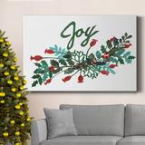 The Holiday Aisle® Cut Wreath Christmas I Premium Gallery Wrapped Canvas - Ready To Hang Metal in Green/Red | 60 H x 40 W x 1 D in | Wayfair