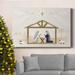 The Holiday Aisle® Away In A Manger Collection A Premium Gallery Wrapped Canvas - Ready To Hang Canvas, in White | 36 H x 24 W x 1 D in | Wayfair