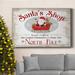 The Holiday Aisle® Santa's Shop Premium Gallery Wrapped Canvas - Ready To Hang Canvas, Solid Wood in Black/Blue/Green | 12 H x 8 W x 1 D in | Wayfair
