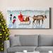 The Holiday Aisle® Santa's Snowmen Collection D Premium Gallery Wrapped Canvas - Ready To Hang Metal in White | 40 H x 20 W x 1.5 D in | Wayfair