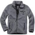 Brandit Teddyfleece Jacket, black-grey, Size M