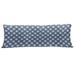 East Urban Home Ambesonne Indigo Fluffy Body Pillow Case Cover w/ Zipper, Greek House Tile Inspired Design w/ Floral Flower Leaf Details | Wayfair