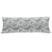 East Urban Home Ambesonne Grey Fluffy Body Pillow Case Cover w/ Zipper, Tile Art Mandala w/ Oriental Touch Of The Eastern Style Motif Illustration | Wayfair