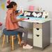 Little Tikes 2-in-1 Chalkboard Desk Wood in Brown | 32.05 H x 41.65 W x 20.15 D in | Wayfair 658815C3