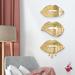 Sectis Design Lips Decorative Wall Mirrors in Yellow | 8 H x 48 W x 1 D in | Wayfair 50260_16x8/16x11/16x12_Pop