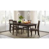 Lark Manor™ Aashma Extendable Pine Solid Wood Dining Set Wood in Brown, Size 30.0 H in | Wayfair F624366ED7464F7EA02E8BE56BB793A5