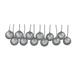 The Holiday Aisle® Solid Ball Ornament Plastic in Gray/Yellow | 12 H x 2.75 W x 2.75 D in | Wayfair 841A7454072F447189DF2E14646FE61E