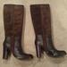 Nine West Shoes | Nine West Brown Leather And Suede Tall Boots, New, 9m | Color: Brown | Size: 9