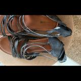 American Eagle Outfitters Shoes | Black Sandals | Color: Black | Size: 4bb