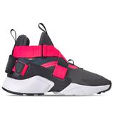 Nike Shoes | Nike Huarache City Big Kids' Shoes Anthracite Black Solar Red 6y | Color: Gray/Red | Size: 6b
