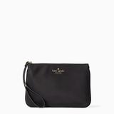 Kate Spade Bags | Kate Spade Chelsea Nylon Medium Wristlet Zip Pouch Black Nwt | Color: Black | Size: Os