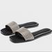 Zara Shoes | Bloggers Favorite | Zara Shiny Flat Sandals | Color: Black | Size: 8