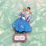Disney Accessories | Disney’s Cinderella & Prince Charming Pin | Color: Blue | Size: Os