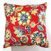 20"Square Throw Pillow by BrylaneHome in Daelyn Cherry Outdoor Patio Accent Pillow Cushion