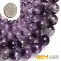 Pierres précieuses naturelles améthystes de dentelle de rêve violet perles rondes en vrac pour la