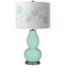 Color Plus Double Gourd 29 1/2" Rose Bouquet Cay Blue Table Lamp