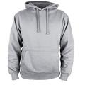 Martes | Mens Plain long sleeve Hoodie Fleece Pull-Over | Soft and comfy Adult Top Sweatshirt Hoodies | Work and longe wear | Non-zip Up | Uni-Sex | 80% Cotton 20% Polyester | Heather Grey (4, Large)