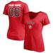 Women's Fanatics Branded Red Cincinnati Reds Cooperstown Winning Streak Personalized Name & Number V-Neck T-Shirt