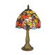 Tokira Tiffany Table Lamps with Red Maple Leaf for Living Room, 8 Inch Pastoral Style Night Lights for Lounge, 20cm Handmade Stained Glass Pastoral Lampshade, Kids' Christmas Gifts