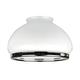 Westinghouse Lighting Opal Dome Shade with Chrome Band, 16.4 cm - White