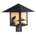 Arroyo Craftsman Timber Ridge 10 Inch Tall 1 Light Outdoor Post Lamp - TRP-9AR-AM-BK