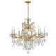 Crystorama Maria Theresa 28 Inch 9 Light Chandelier - 4409-GD-CL-SAQ