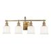 Hudson Valley Lighting Keswick 29 Inch 4 Light Bath Vanity Light - 1974-AGB