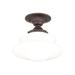 Hudson Valley Lighting Petersburg 16 Inch 1 Light Semi Flush Mount - 3416F-OB