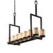 Justice Design Group Limoges 42 Inch 14 Light Linear Suspension Light - POR-8764-10-PLET-MBLK