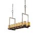 Justice Design Group Limoges 42 Inch 14 Light Linear Suspension Light - POR-8764-10-PLET-MBLK