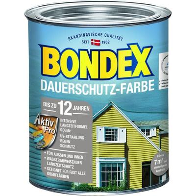 Bondex Dauerschutz-Holzfarbe 750 ml, silbergrau Holzschutzfarbe Holzschutz Image